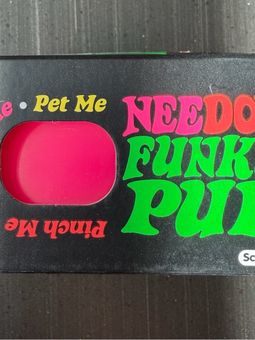 Schylling NeeDoh Funky Pup Stress Toy - Hot Pink - Picture 3 of 4